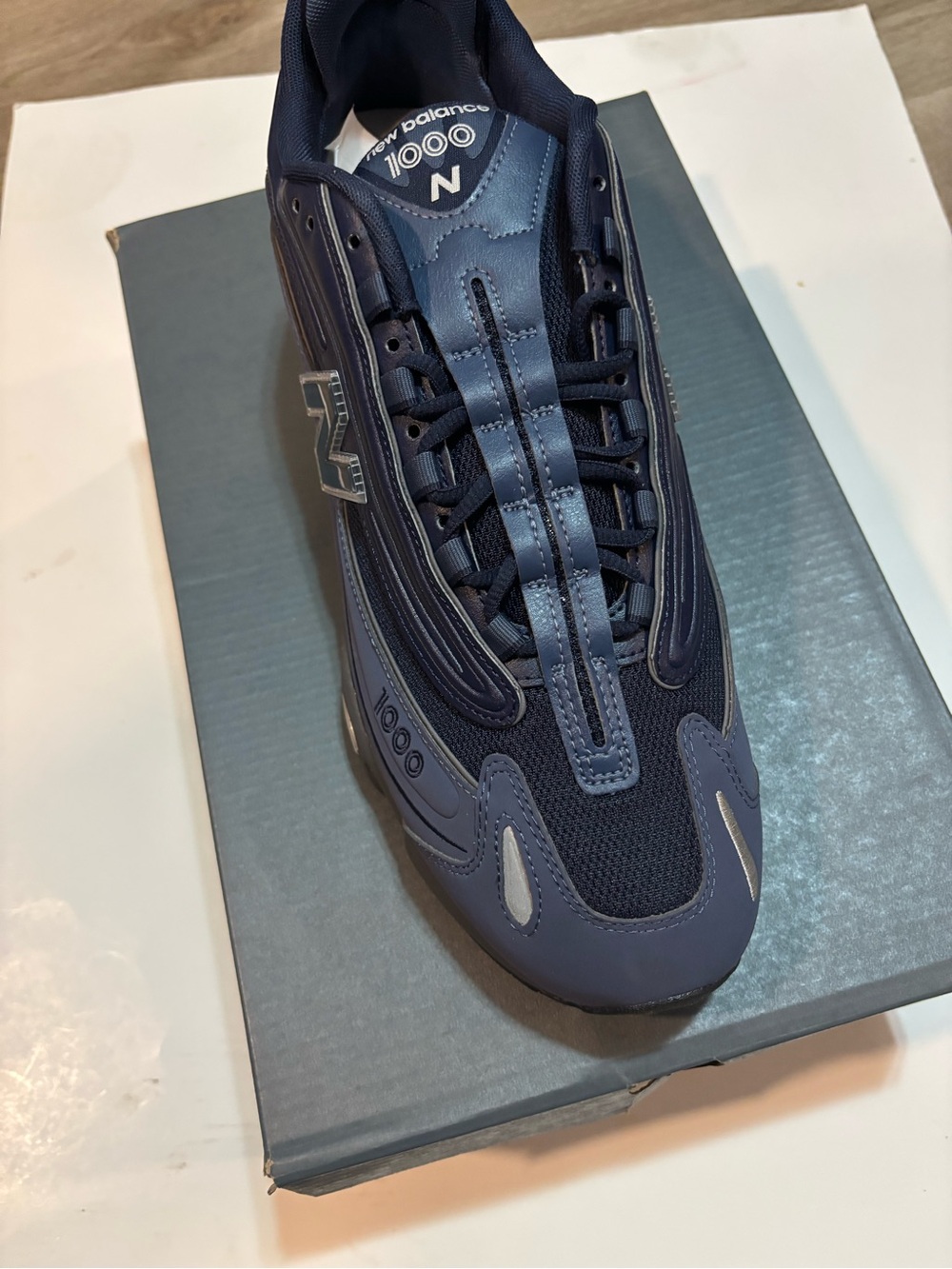 Size 13- New Balance 1000 Vintage Indigo/ Team Navy